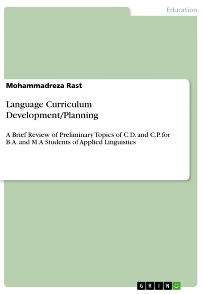 Language Curriculum Development/Planning